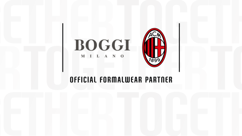 BOGGI MILANO BECOMES AC MILAN’S OFFICIAL FORMALWEAR PARTNER
